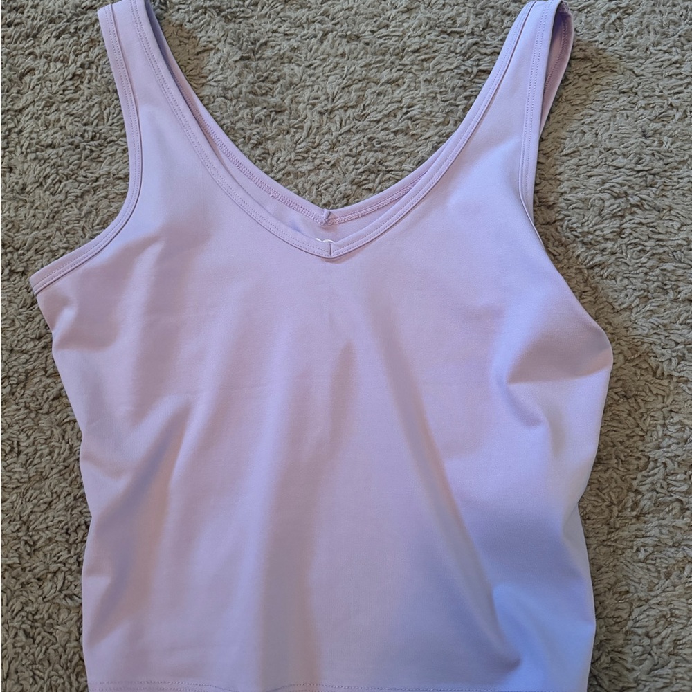 purple cropped tank top